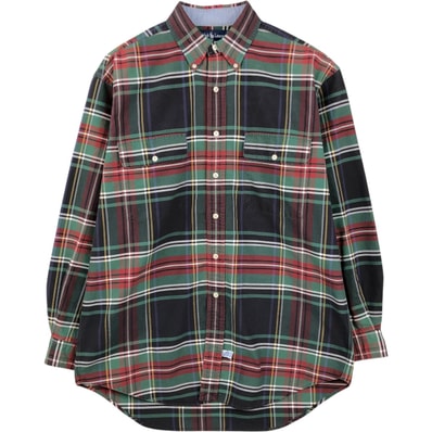 古着 ラルフローレン Ralph Lauren 長袖 ボタンダウン チェックシャツ メンズM相当/eaa635095