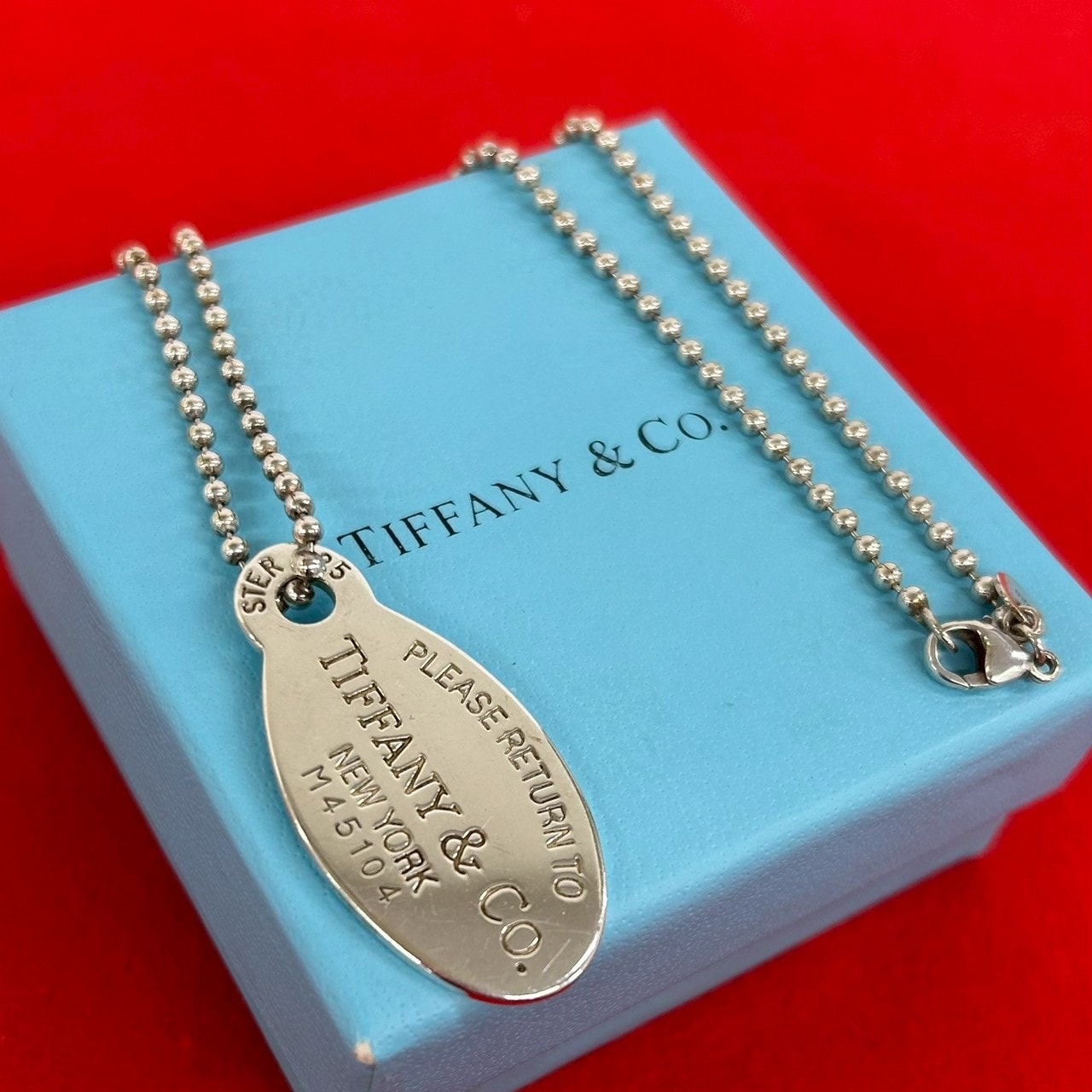 TIFFANY&Co. ティファニー リターントゥ オーバル タグ ネックレス シルバー925 ネックレス シルバー
 30749