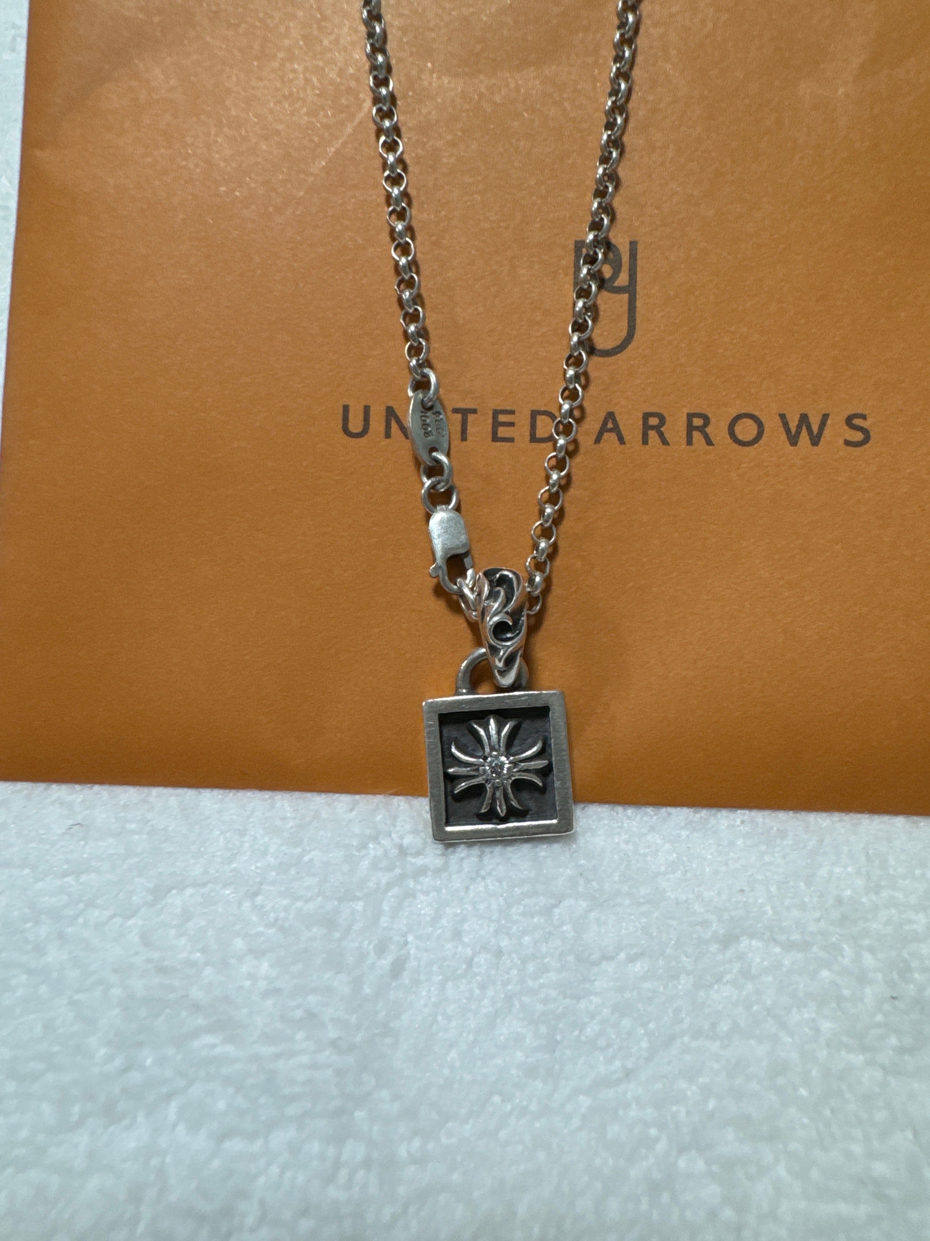 Chrome Hearts Framed CH Plus Charm "Silver"