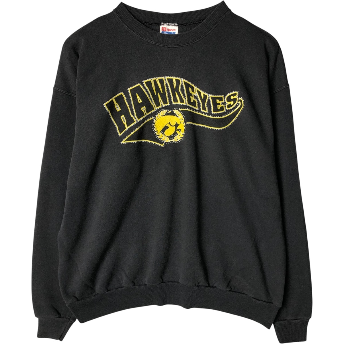 古着 90年代 ヘインズ Hanes ACTIVEWEAR IOWA アイオワ大学 カレッジスウェットシャツ トレーナー メンズXL相当 ヴィンテージ/eaa577855