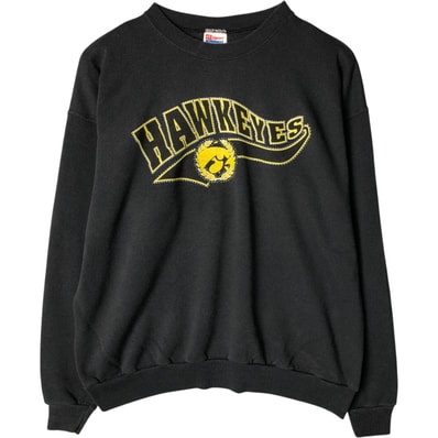 古着 90年代 ヘインズ Hanes ACTIVEWEAR IOWA アイオワ大学 カレッジスウェットシャツ トレーナー メンズXL相当 ヴィンテージ/eaa577855