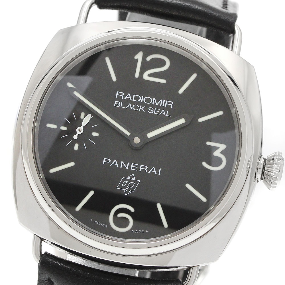☆良品 パネライ ラジオミール ブラックシール ロゴ  メンズ 【中古】