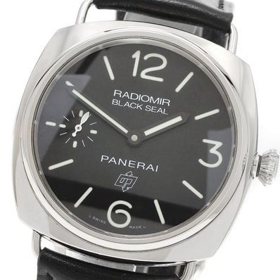 ☆良品 パネライ ラジオミール ブラックシール ロゴ メンズ 【中古】