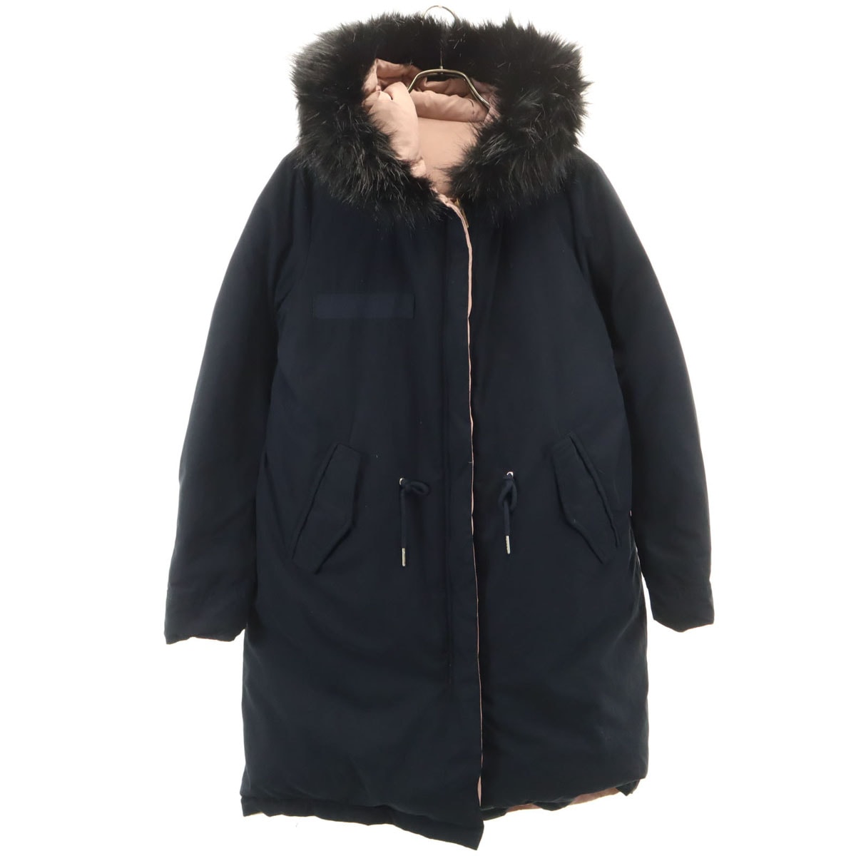 ZARA ザラ リバーシブル ダウン コート M ブラック