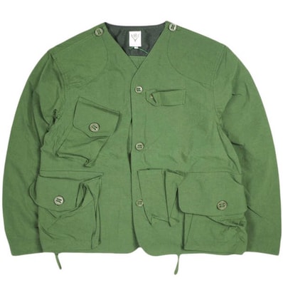 新品 South2 West8 サウスツーウェストエイト S2W8 23SS 日本製 Tenkara Jacket - Nylon Oxford テンカラジャケット ナイロンオックスフォード MR692 S Green フィッシング アウター g25760