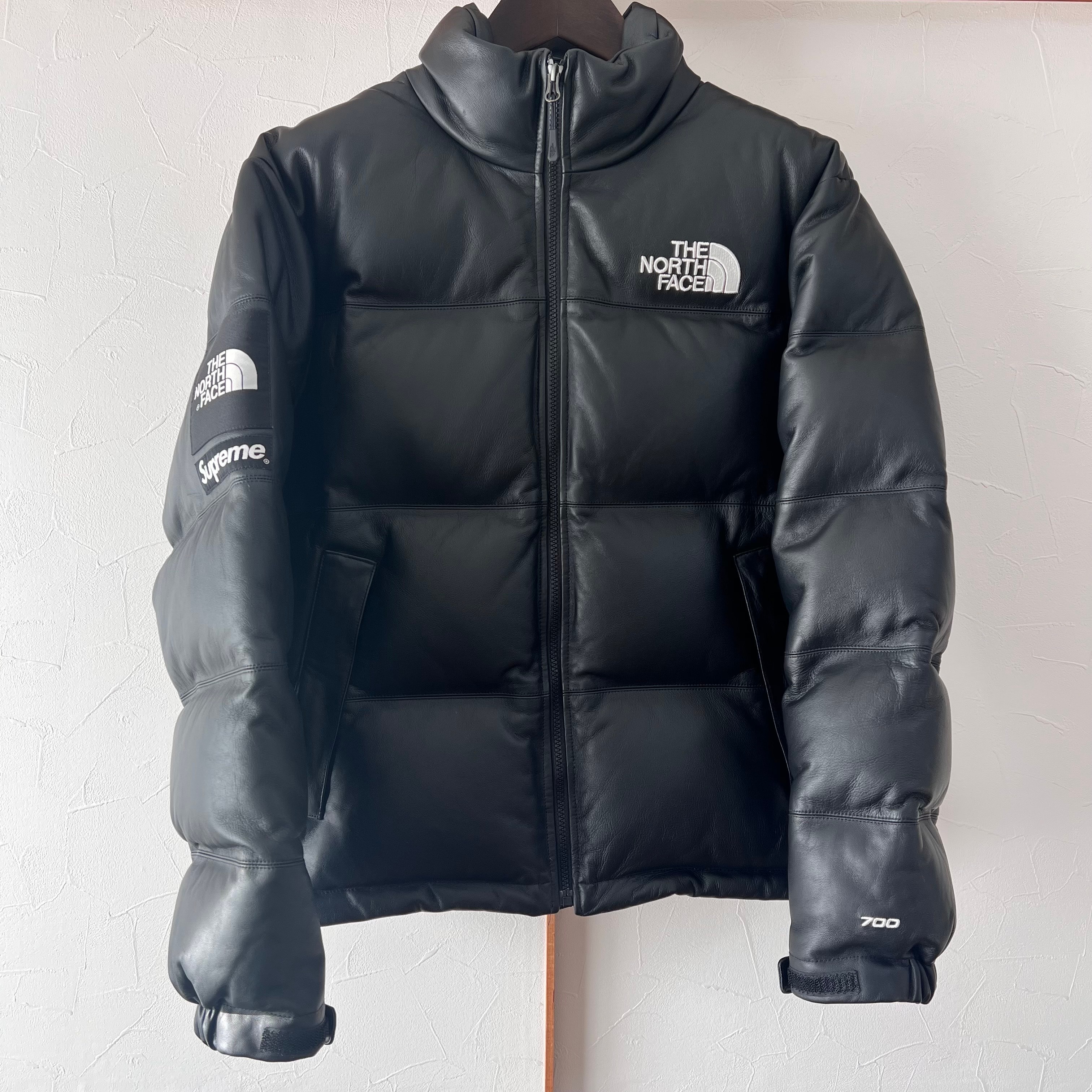 Supreme x The North Face Leather Nuptse Jacket "Black"