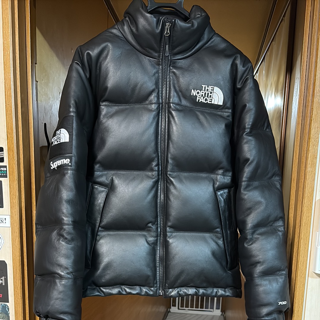 Supreme x The North Face Leather Nuptse Jacket 