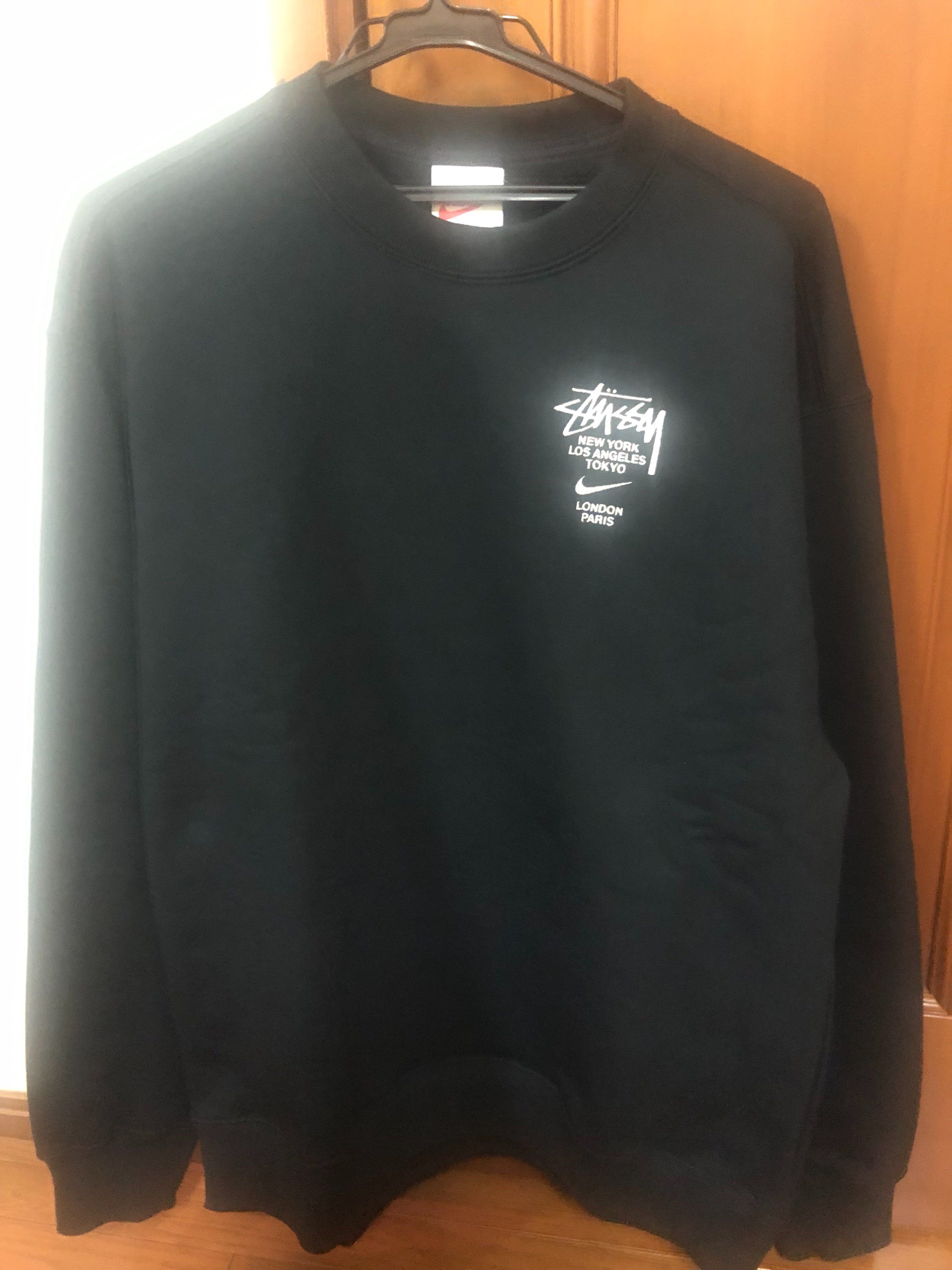 Nike x Stussy International Crewneck Sweatshirt (US Size) "Black" DC4198-010
