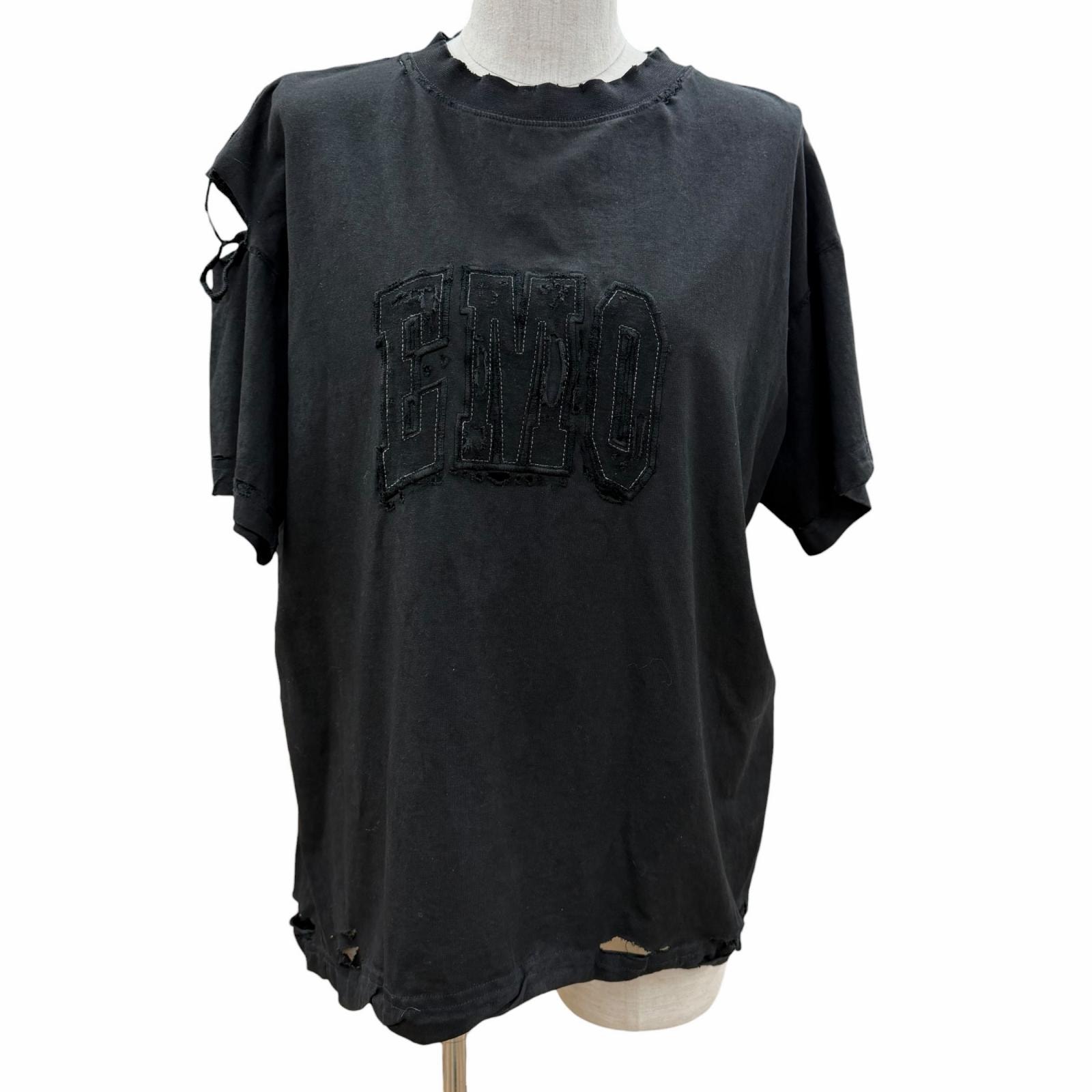 未使用品 バレンシアガ 半袖Tシャツ ブラック レディース XS 826344