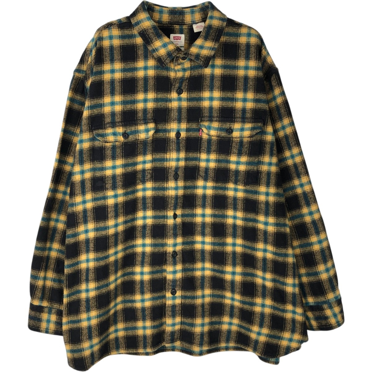 古着 リーバイス Levi's RELAXED 長袖 ヘビーネルチェックシャツ メンズXXL相当/eaa624752