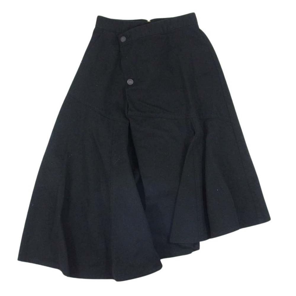 MOUSSY マウジー スカート 010EAB11-5250 ASYMMETRY WRAP パネル切替 アシンメトリー ラップスカート ブラック系 2【中古】