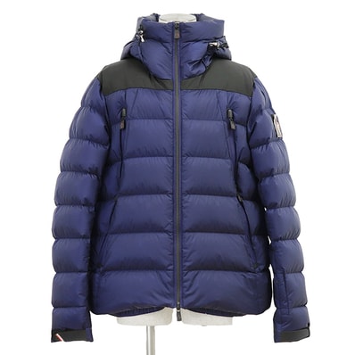 【美品】MONCLER GRENOBLE モンクレールグルノーブル ダウンジャケット サイズ 5 メンズ CAMURAC カムラック 2020年モデル ロゴワッペン アウター ネイビー系 紺 ルーマニア製