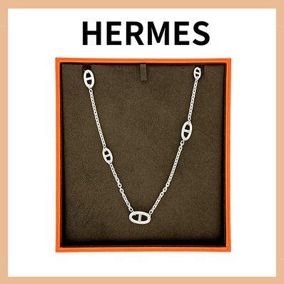 Hermes Chaine D'ancre Farandole SV925 Necklace "Silver"