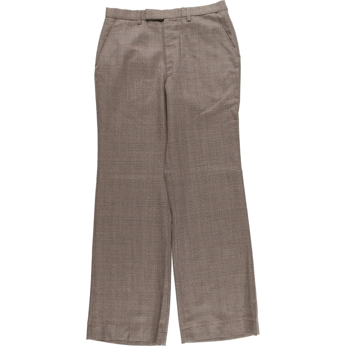 古着 70~80年代 セントマイケル St.michael チェック柄 フレアパンツ 英国製 メンズw32相当 ヴィンテージ/eaa574418