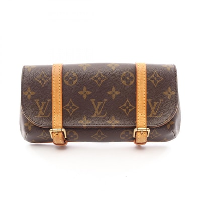 ルイ・ヴィトン LOUIS VUITTON ポシェット マレル ウエストバッグ ボディバッグ バッグ PVCコーティングキャンバス レザー モノグラム レディース ブラウン系 M51159 【中古】