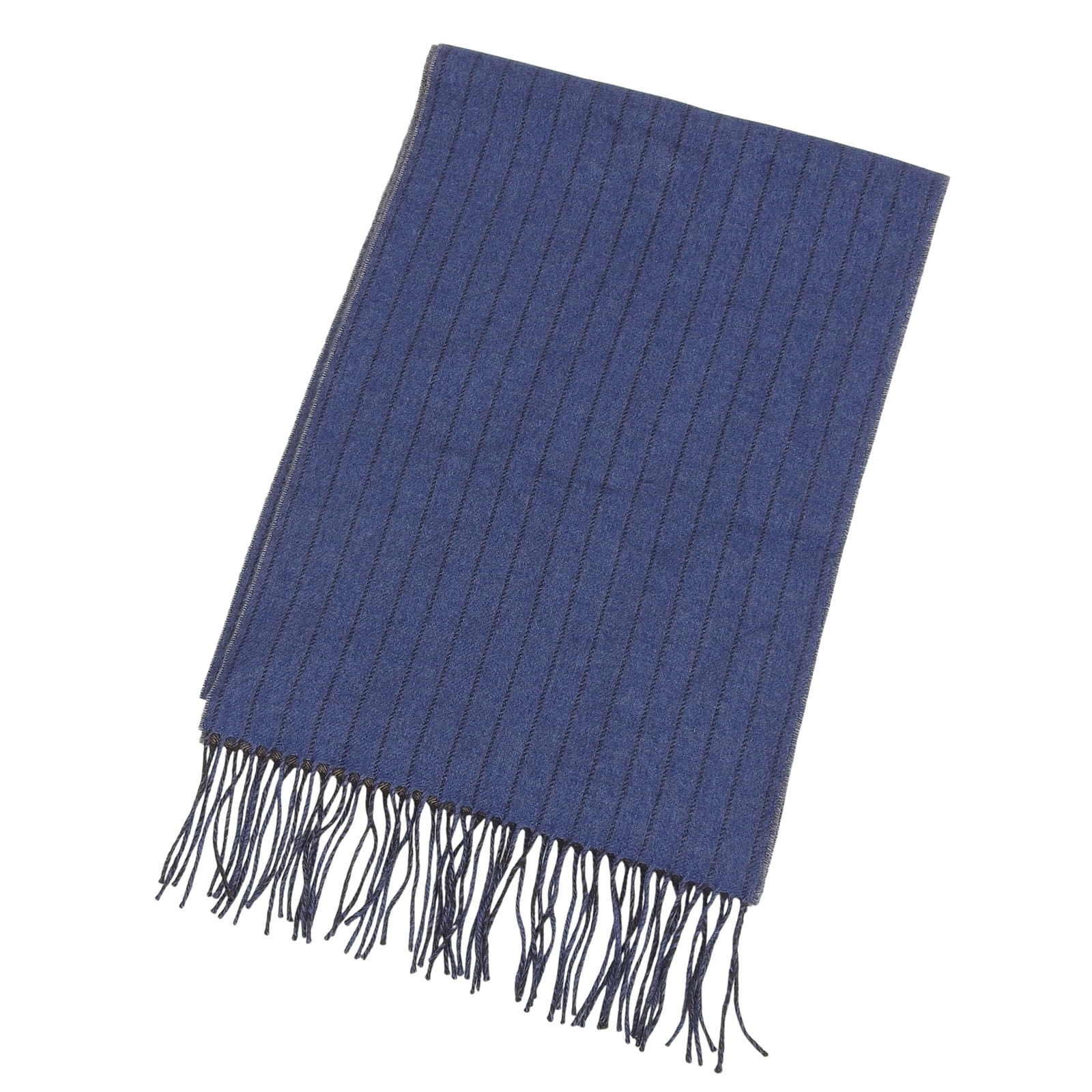 極美品 ダンヒル マフラー ブルー メンズ