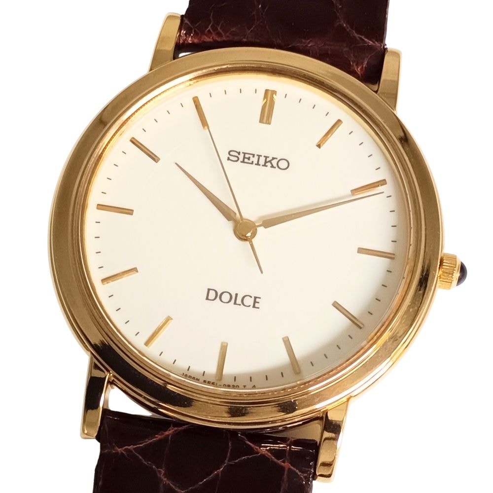 SEIKO セイコー SADV062 DOLCE ドルチェ クォーツ 裏蓋後彫りあり 腕時計 C1272