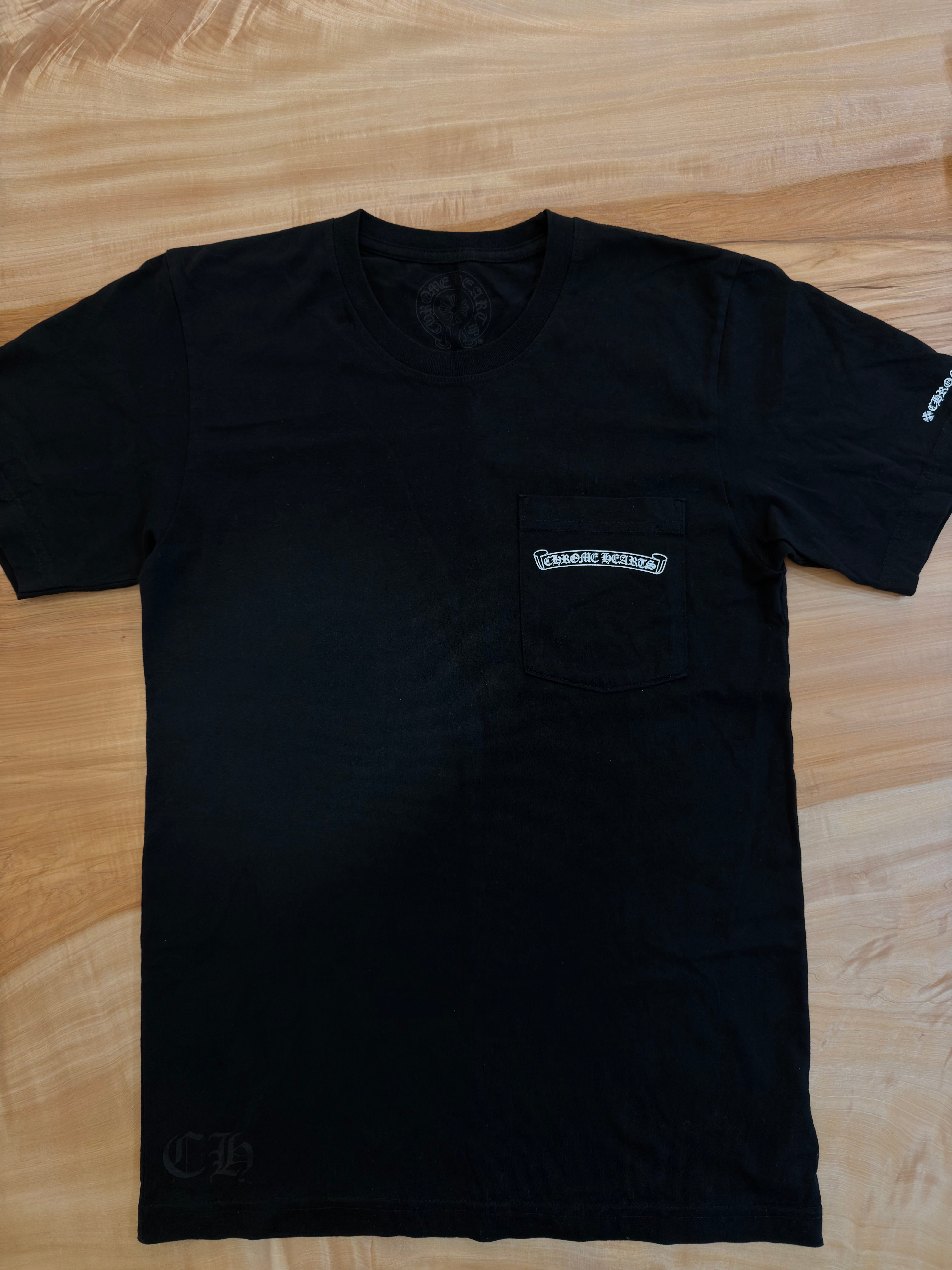 Chrome Hearts Scroll Label Print T-Shirt "Black"