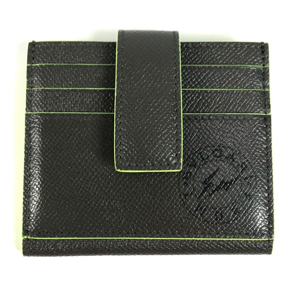 ブルガリ BVLGARI ロゴ フラグメント fragment マルチケース 名刺入れ パスケース カードケース レザー グレー 美品