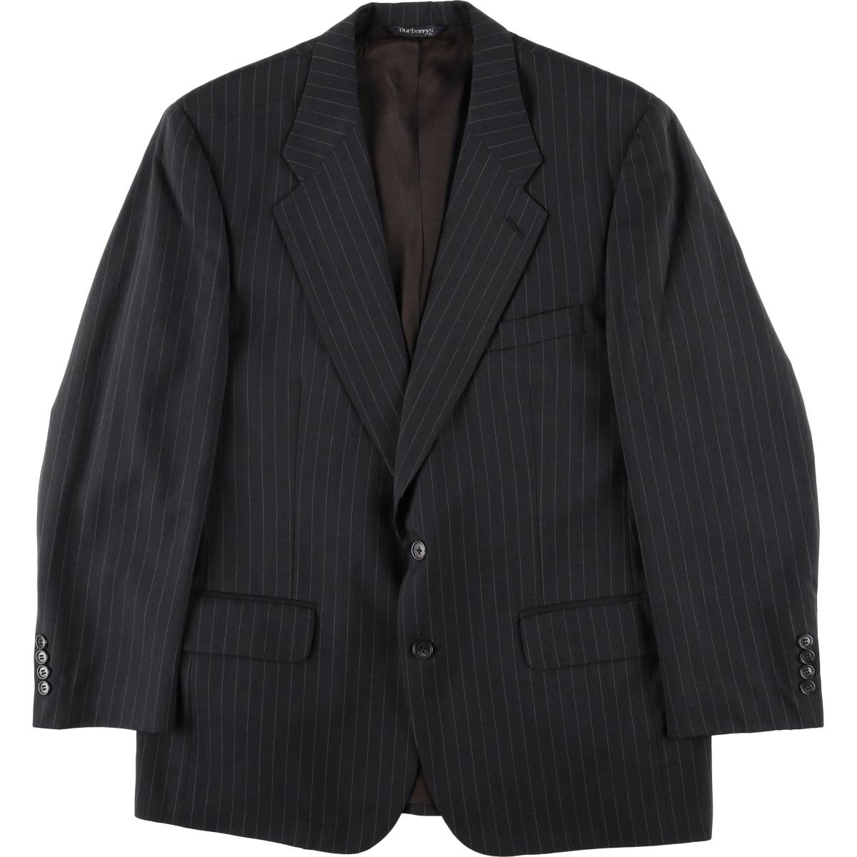 古着 バーバリー Burberry's ストライプ柄 ウールテーラードジャケット USA製 メンズM相当/evb032437