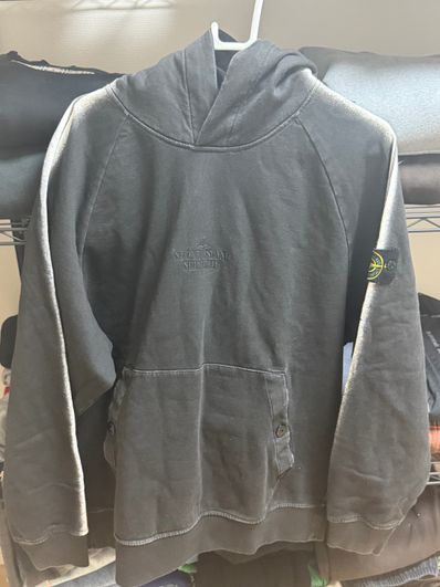 Supreme / Stone Island Stripe Hooded Sweatshirt "Black"