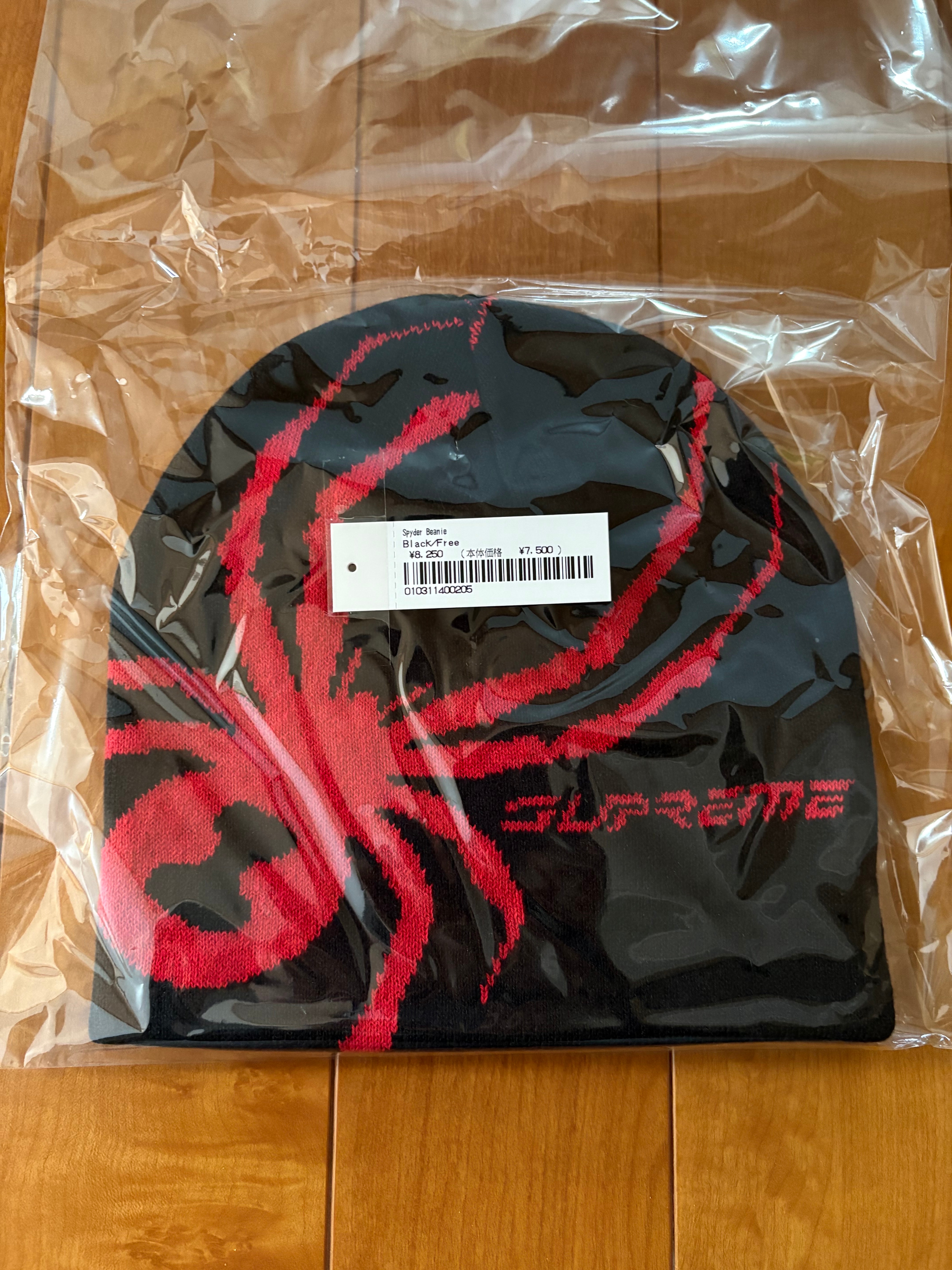 シュプリーム x スパイダー ビーニー "ブラック"