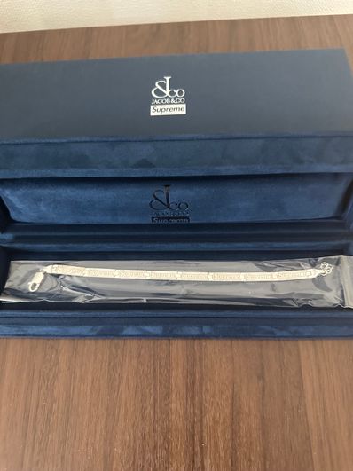 Supreme / Jacob & Co Logo Link Bracelet "Sterling Silver"