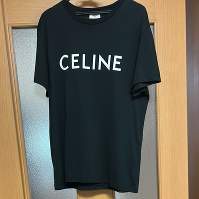 CELINE Men's Celine Loose T-shirt In Cotton Jersey "Black/White"
