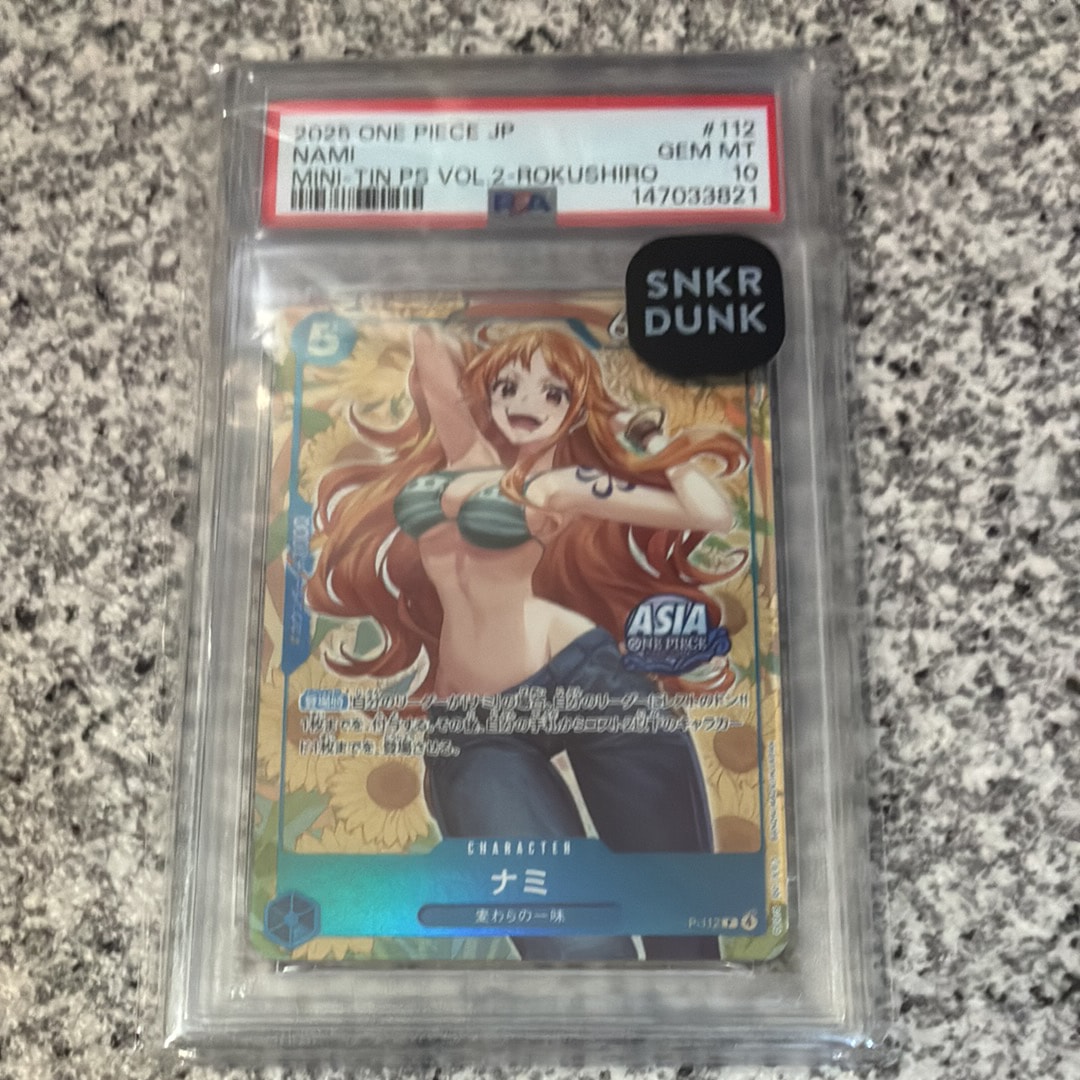PSA10】ナミ P [P-112]【アジア版】(プロモーションカード「ミニティン