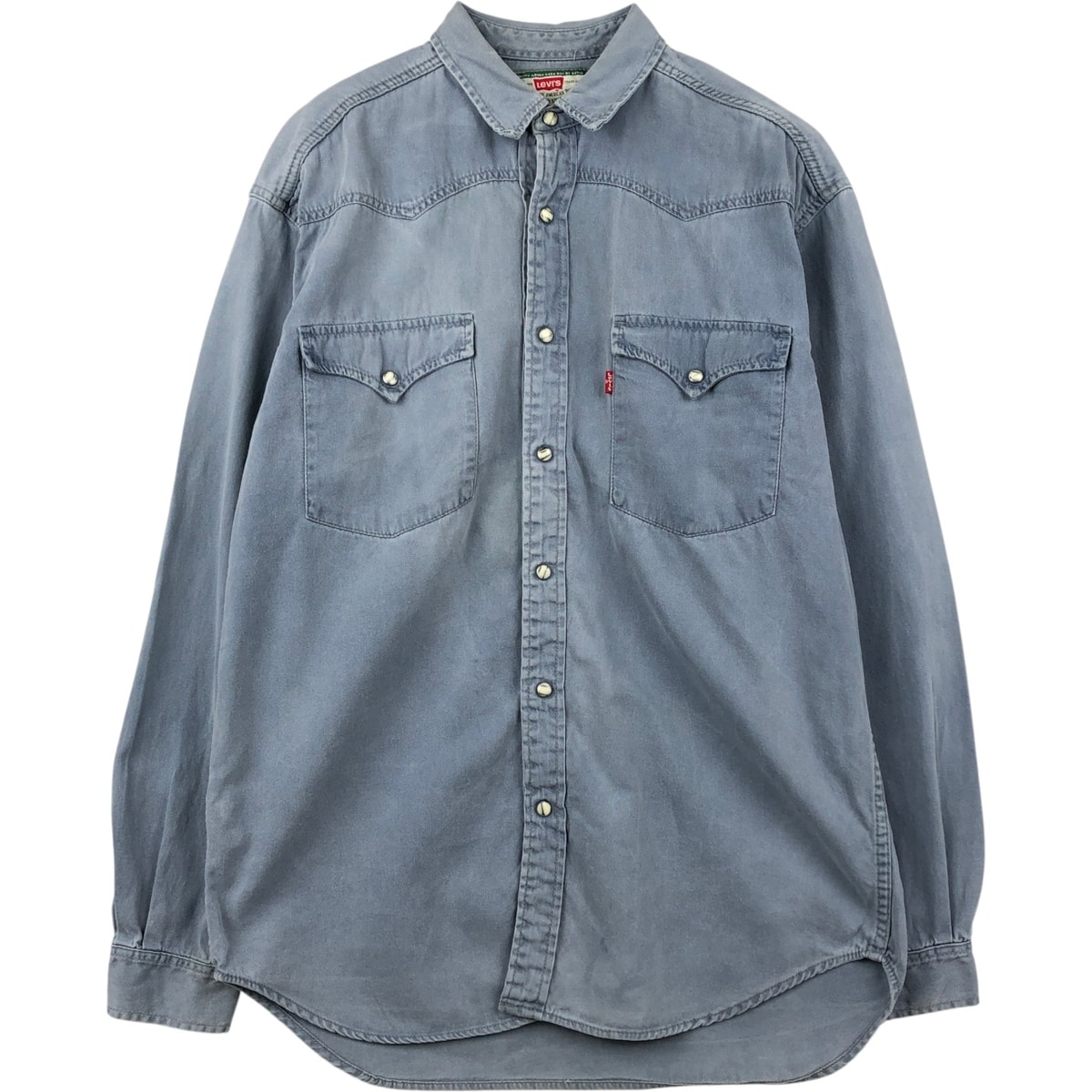 古着 90年代 リーバイス Levi's 長袖 デニム ウエスタンシャツ メンズM相当/eaa646699