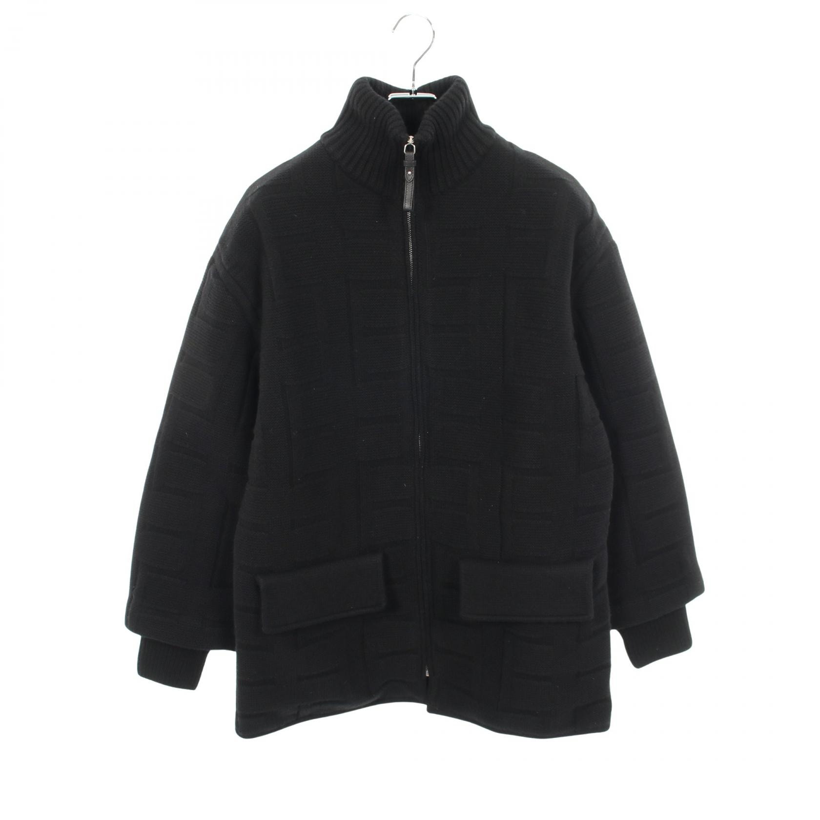 エルメス HERMES ニット ダウンジャケット 衣料品 アウター ウール レディース ブラック系 2H2102DA 【中古】