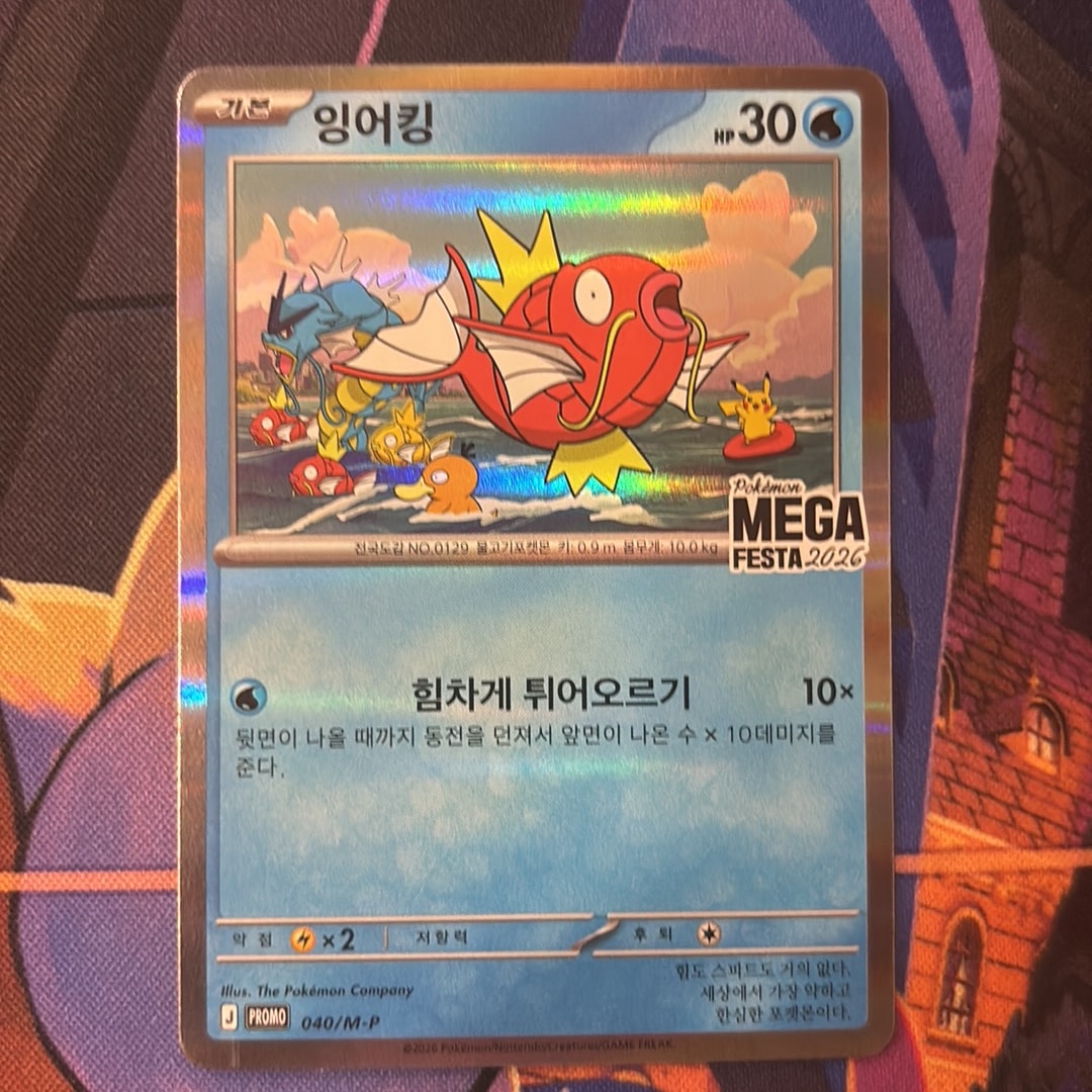 コイキング プロモ [040/M-P]【韓国語版】(プロモーションカード「ポケモン メガフェスタ2026 プロモカードパック」)