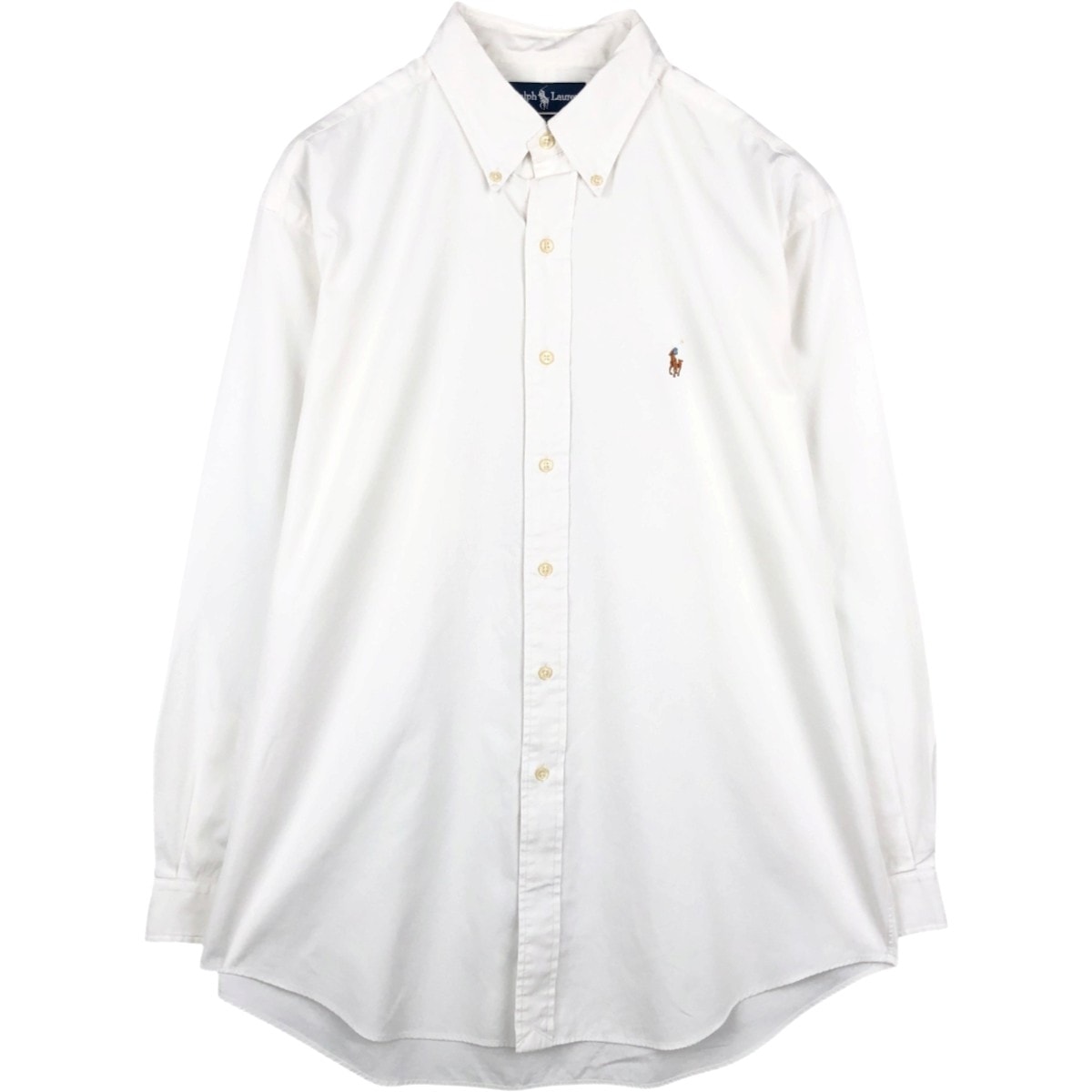 古着 90年代 ラルフローレン Ralph Lauren YARMOUTH 長袖 ボタンダウンシャツ メンズL相当 ボタンダウン ヴィンテージ/eaa676973