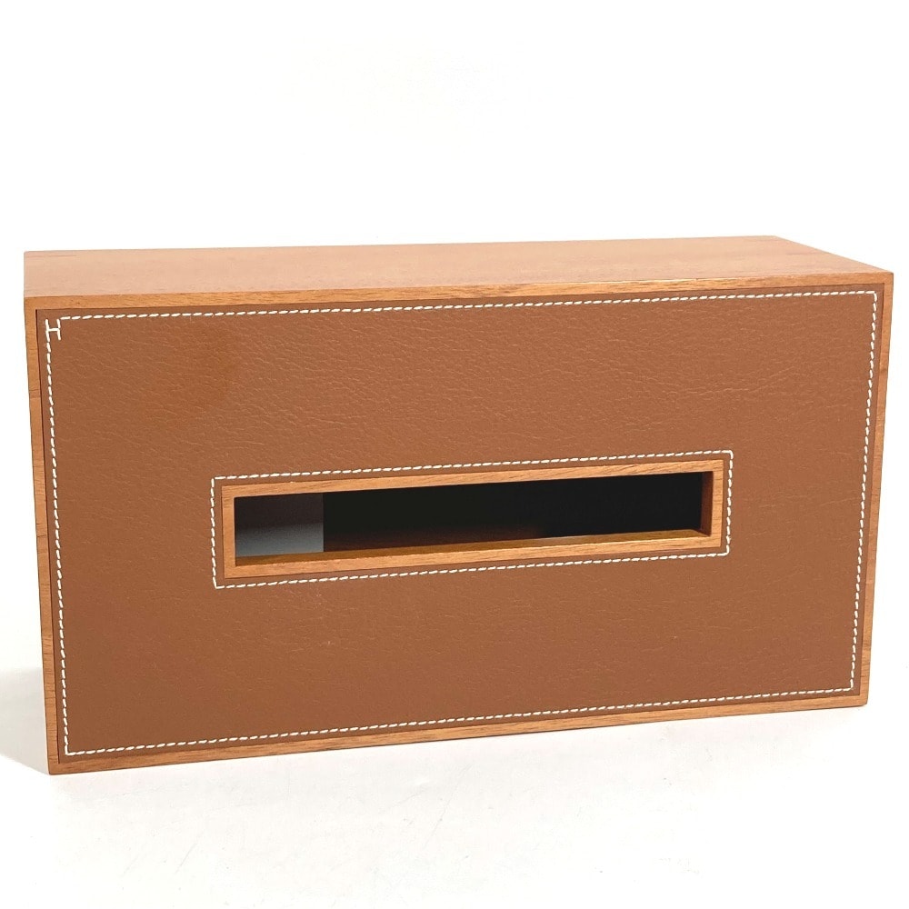 エルメス HERMES プレイヤードGM プレイヤード GM H311749M 01 ティッシュケース インテリア 雑貨 ウッド フォーヴ 未使用