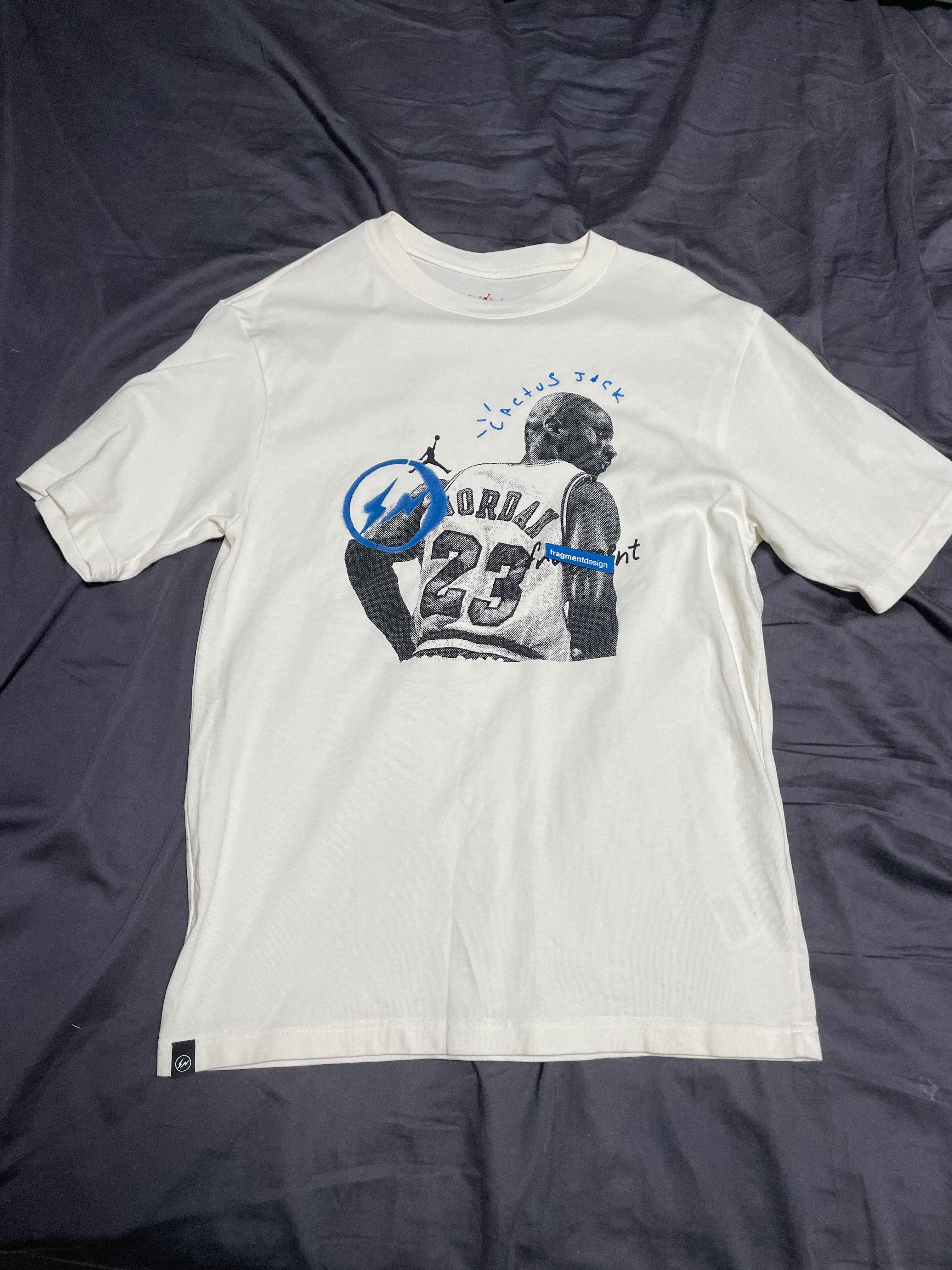 Air Jordan Travis Scott Fragment Tee "White"