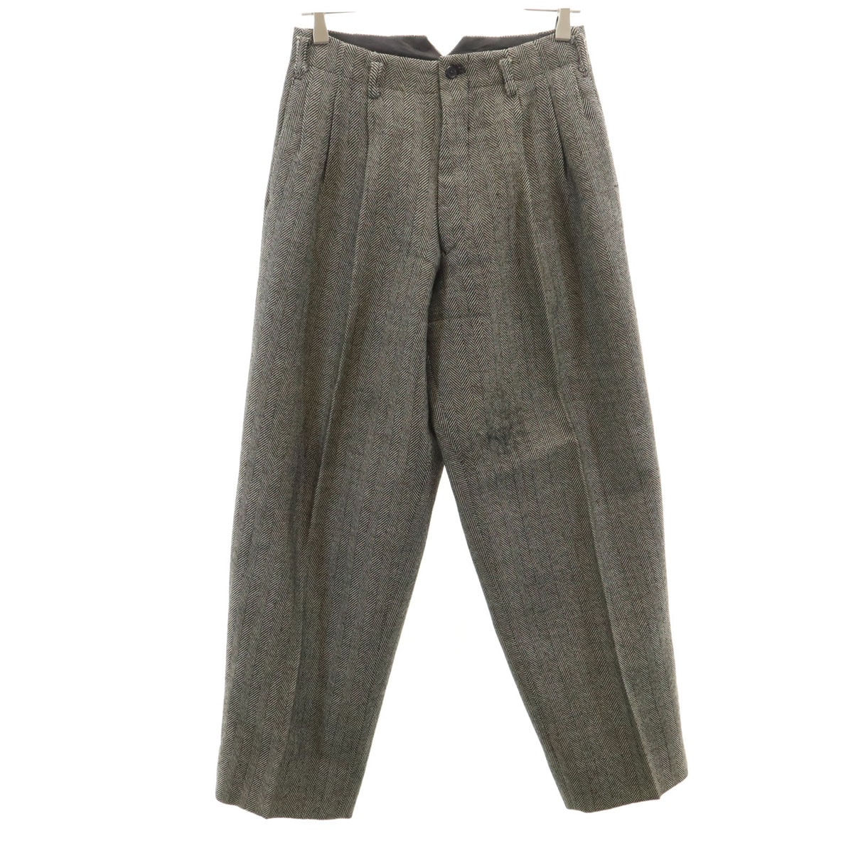 Y’s for men ワイズフォーメン 90s 日本製 オールド ウールパンツ S チャコールブラウン系