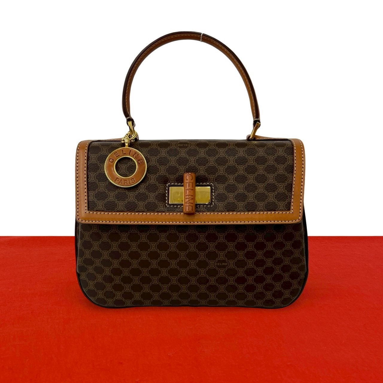 B (目立った傷や汚れなし)】CELINE セリーヌ マカダム ブラゾン