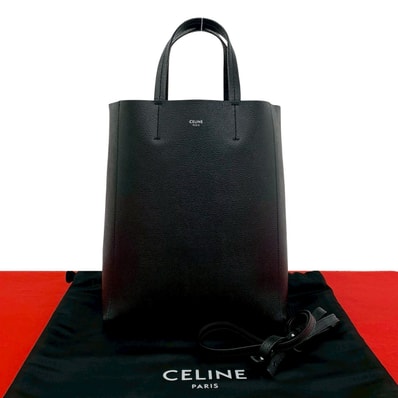 CELINE セリーヌ バーティカル カバ スモール レザー ショルダーバッグ ブラック
10879
