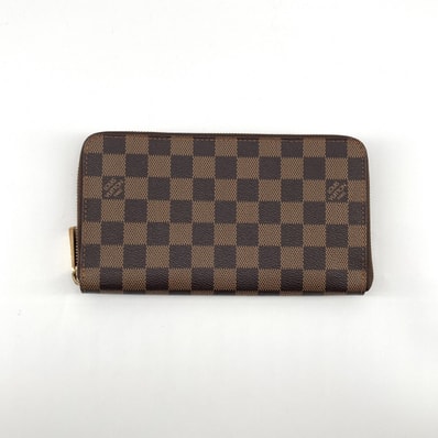 LOUIS VUITTON(ルイ・ヴィトン) ダミエエベヌ ジッピーオーガナイザー N60003 長財布 ブラウン×ゴールド