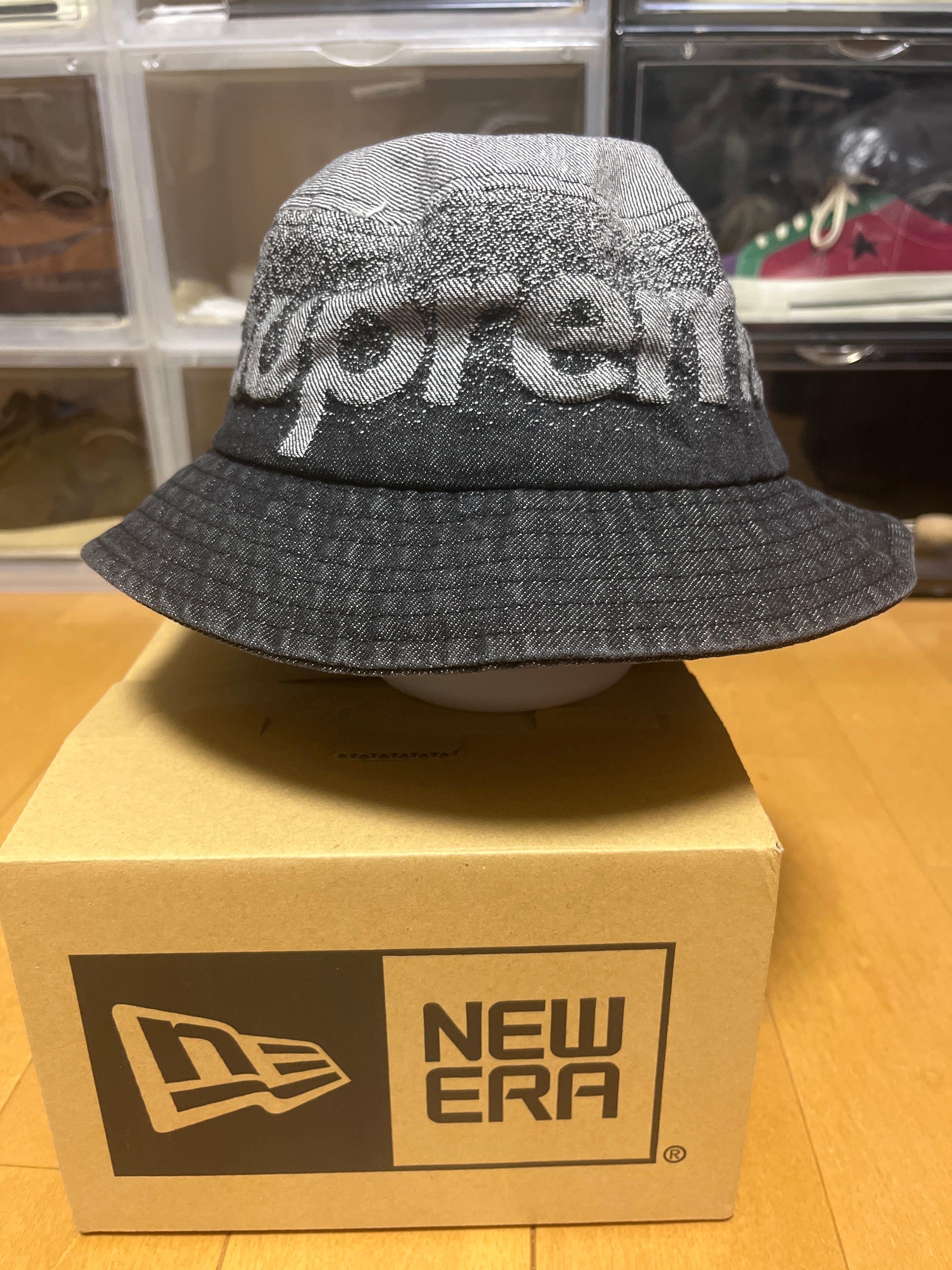 Supreme Fade Jacquard Denim Crusher "Black"