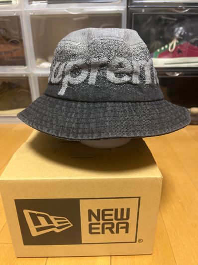 Supreme Fade Jacquard Denim Crusher "Black"