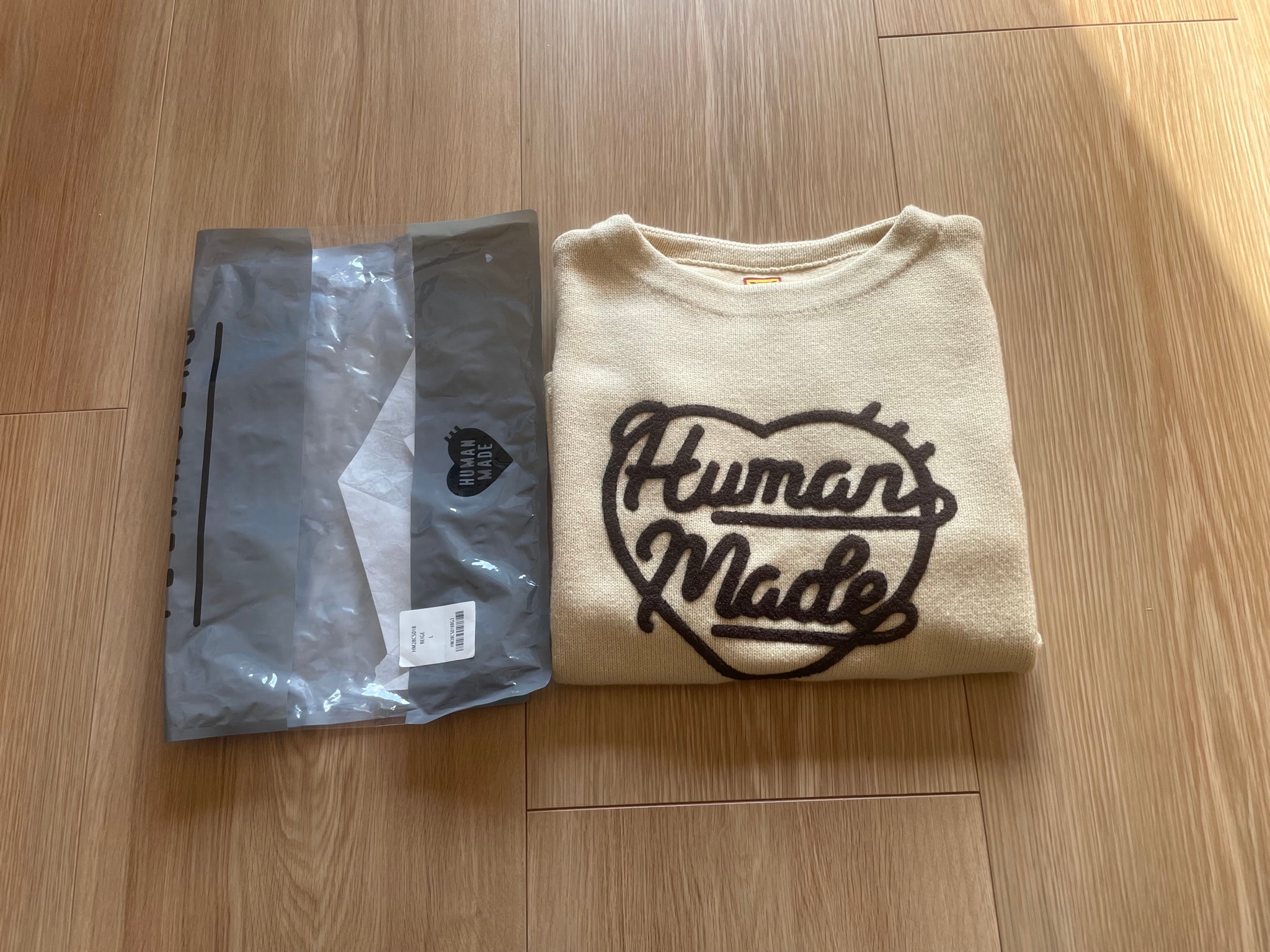 HUMAN MADE Heart Knit Sweater "Beige"