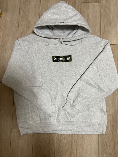 Supreme Box Logo Hooded Sweatshirt "Ash Grey" (23FW)