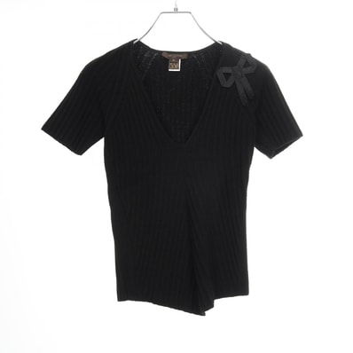 ルイ・ヴィトン LOUIS VUITTON ニット 衣料品 トップス キュプラ レディース ブラック系 【中古】