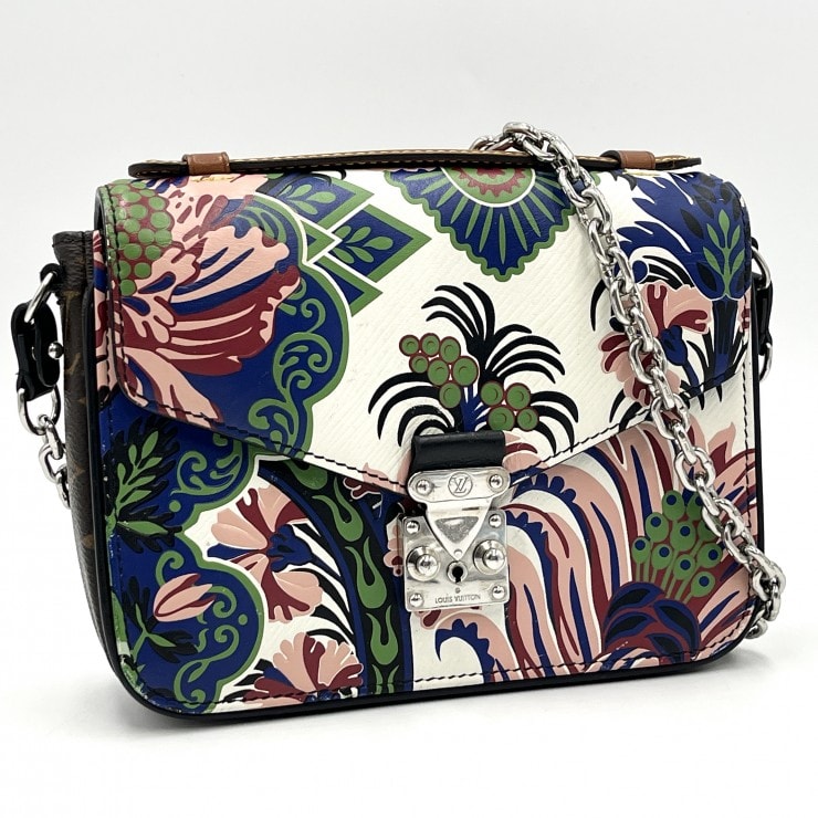 LOUIS VUITTON(ルイヴィトン)ポシェット・メティス フラワー モノグラム チェーンショルダーバッグ マルチカラー M53542【中古】