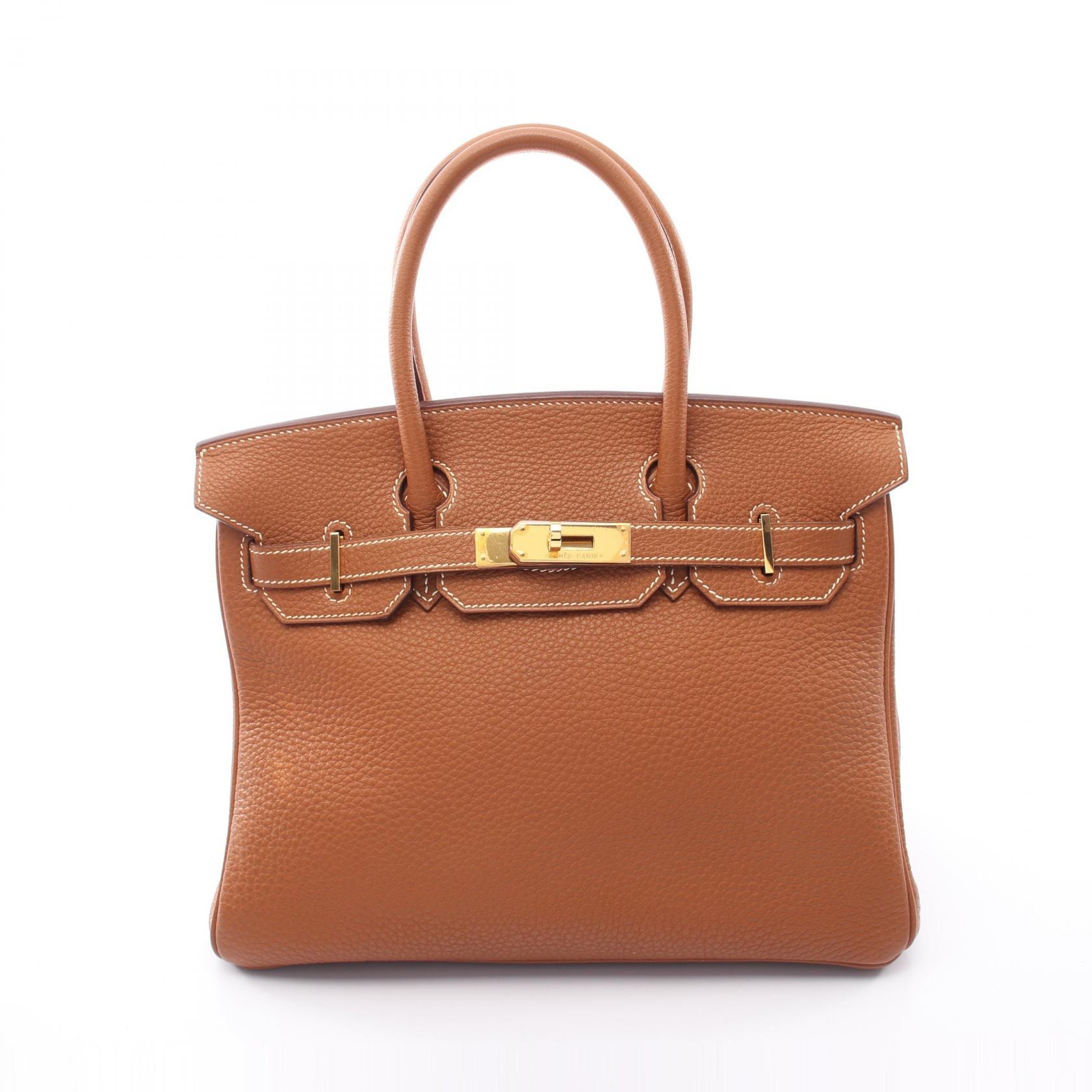 エルメス HERMES バーキン30 ハンドバッグ バッグ レザー トゴ トゴ ゴールド □G刻印(2003年製造) レディース ブラウン系 【中古】