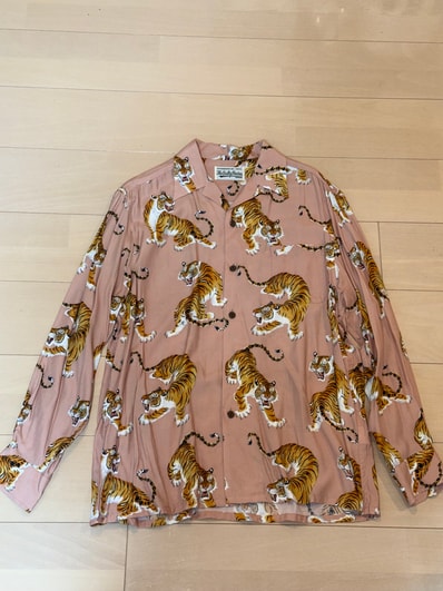 WACKO MARIA Tim Lehi / Hawaiian Shirt "Pink"