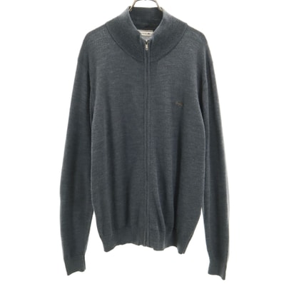 LACOSTE ラコステ 日本製 ニットジャケット 5 グレー
