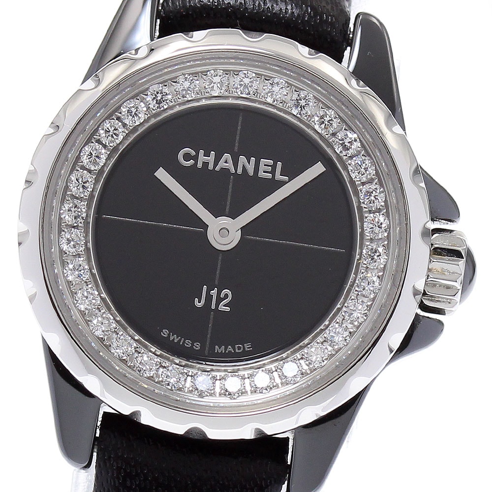 ☆良品  シャネル J12 XS ダイヤ H4663 レディース 【中古】