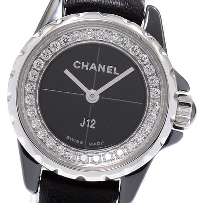 ☆良品 シャネル J12 XS ダイヤ H4663 レディース 【中古】